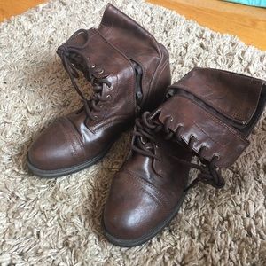 Brown Combat Boots